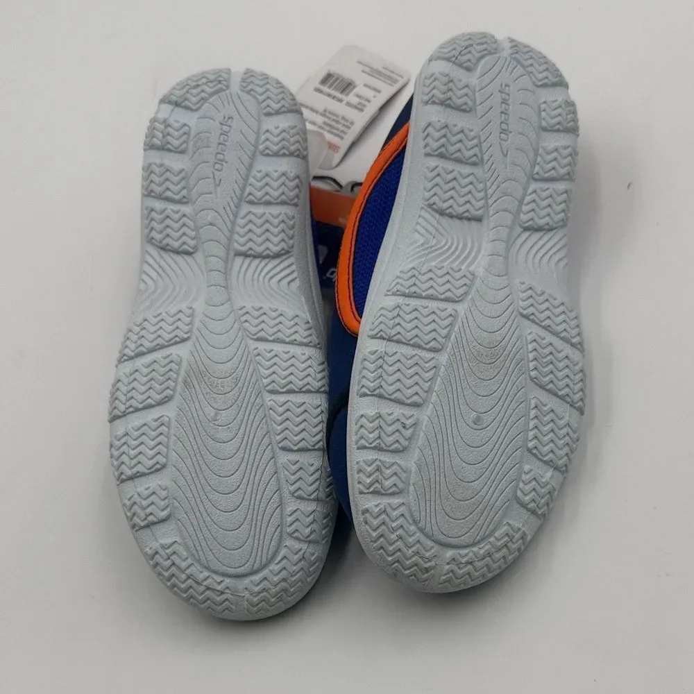 Speedo Junior Water Shoes - Blue and Orange- Small (size 13-1)